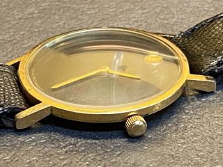 MOVADO Gold Tone MUSEUM Quartz Watch 87.  81.  442 3