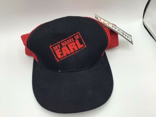 My Name Is Earl Red Hat Ballcap Tv Show Jason Lee,  Magic Headwear.  Nwt