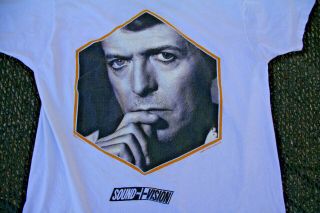 Vintage David Bowie Sound,  Vision Tour Concert T Shirt Xxl Rock Rare