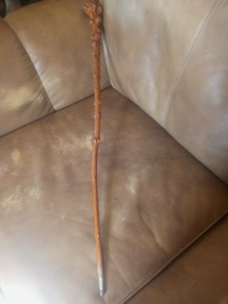 Awesome Old Vintage Hand Made Folk Art Root Walking Stick Cane