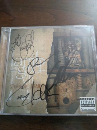Lamb Of God Full Band Autograph 2015 Album Sturm Und Drang