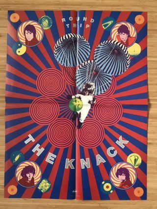 The Knack Round Trip Promo Poster Capitol Records 1981 Psychedelic Rare