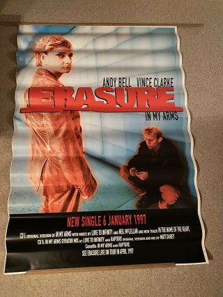 Very Rare Erasure Display Poster - In My Arms 1997 Release