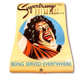Vintage Supertramp 1979 Breakfast In America Poster