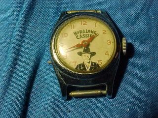 1950s Hopalong Cassidy Kids Wristwatch By Us Time Runs Good