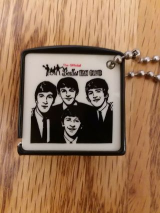 The Official Beatles Fan Club Tape Measure And Key Chain Ex