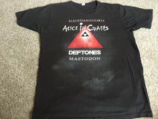Alice In Chains,  Deftones,  Mastodon | Blackdiamondskye Tour T - Shirt L Vintage