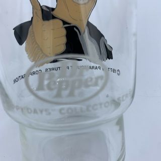 Vintage 1977 The Fonz Fonzie Happy Days Dr Pepper Glass Paramount Pictures 2