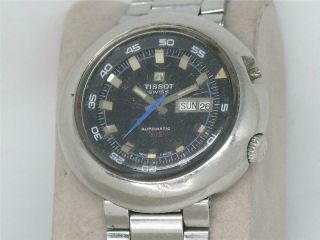 Vintage 45mm Tissot T12 Compressor Stainless Diver Automatic Wristwatch Running