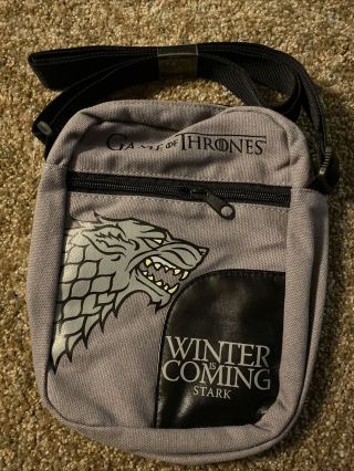 Game Of Thrones House Stark Winter Is Coming Crossbody Pouch Bag Nwt