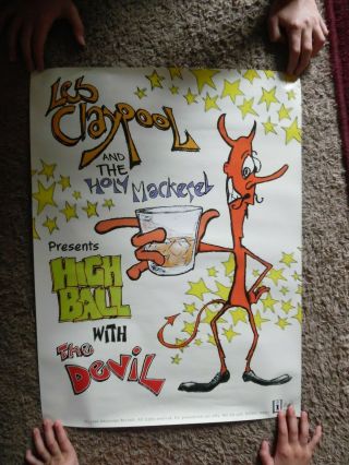 Les Claypool Holy Mackerel Highball Devil Rare Poster Primus 1996 18x24 Not