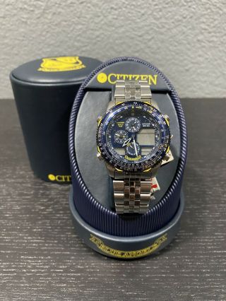 Citizen Promaster Blue Angels Jn0040 - 58l Chronograph Stainless Steel Watch Men’s