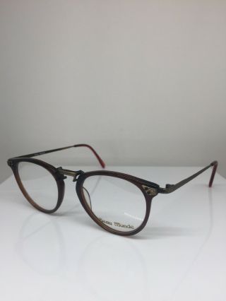 Vintage Beau Monde Carlisle Eyeglasses C.  Antique Bronze & Brown Frames 47mm 2