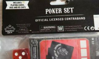 Poker Set Sons of Anarchy Playing Cards & Chips SOA Official Licensed Contraband 3