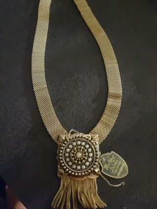 New/old Rare Vintage Necklace From " Whiting And Davis " Exceptional Peice