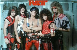 Rare Ratt 1984 Vintage Music Poster