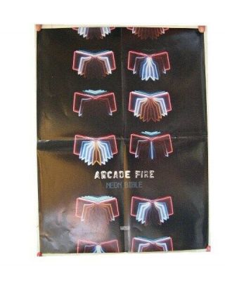 Arcade Fire Poster Neon Bible
