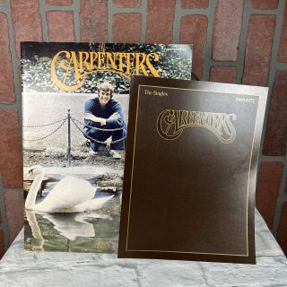 1973 The Carpenters Now & Then Concert Program Plus The Singles Lyric Book