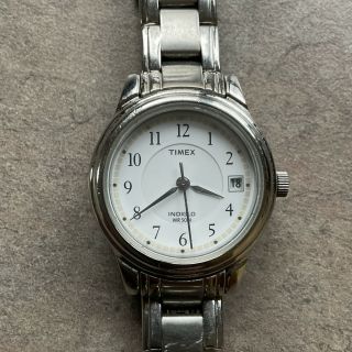 Timex Womens Watch Silver Tone Case And Band With Indiglo & Date B - R