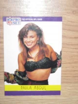 One - Of - A - Kind 1990 Pro Set Custom Made Paula Abdul Rookie Card/free