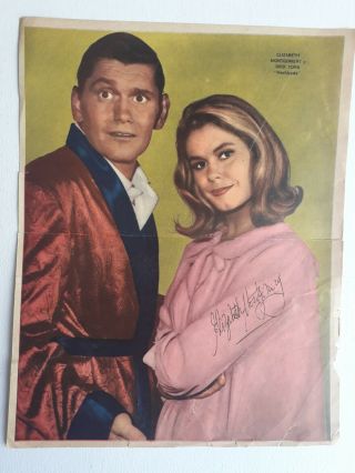 E.  Montgomery & Dick York (signed) - " Bewitched " - Poster Tv - Argentina 1960 