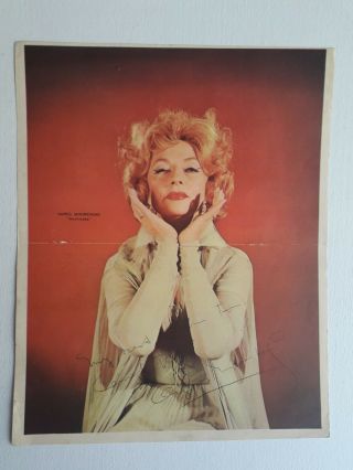 Agnes Moorehead (signed) - " Bewitched " - Poster Tv - Argentina 1960 