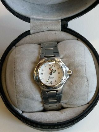 Womens Tag Heuer Wl1310 Professional 200 Meters Stainless Steel Watch W/ Box