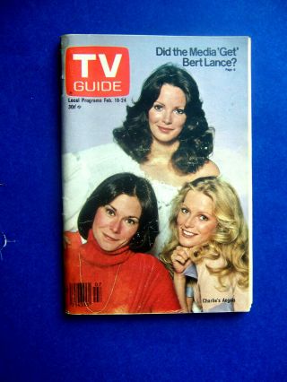 Vintage Tv Guide Feb.  18 - 24,  1978 Charlie 