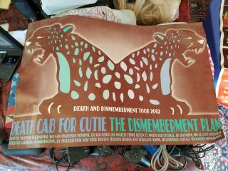 Death Cab For Cutie Death And Dismemberment Plan Tour 2002 Poster 24 " X 16 "