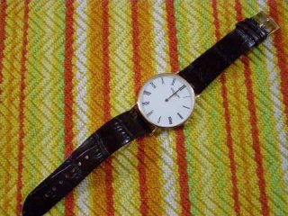 Patek Phillip Geneve Quartz Swiss Made Wrist Watch For Men 18k - 750 Gold G488