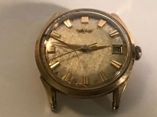 Vintage Wyler Dynawind 10k Gold Filled Mens Wrist Watch