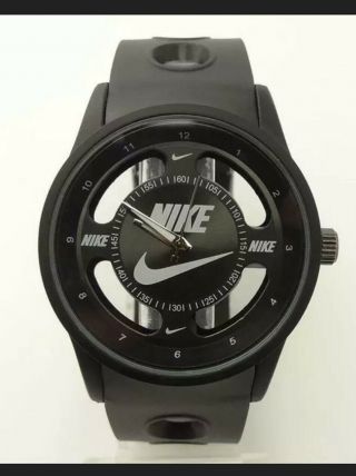 Nike Sport Men Or Women Watch Unisex Black Face And Silicone Band