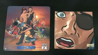 Archer Danger Island Trade Only Mouse Pad & Fyc Emmy Award Dvd 2018 Fx Cult Show