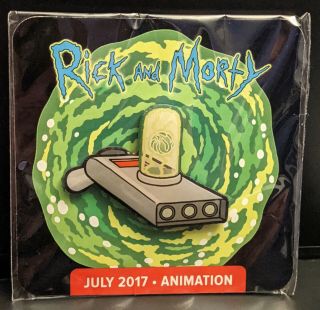 Rick And Morty - Portal Gun Pin (loot Crate Dx Exclusive) July 2017,