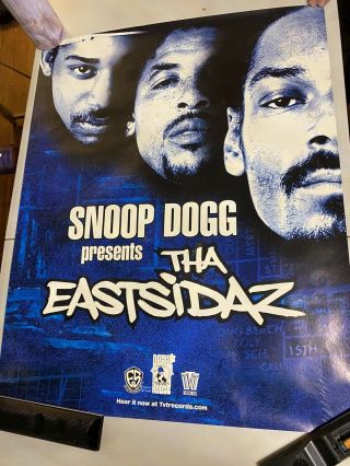 Snoop Dogg Tha Eastsidaz Poster Tray Dee Dr Dre Rap Rare Promo Death Row