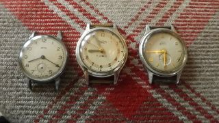3 Vintage Smiths Gents Watches (spares/repair)