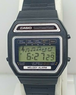 Vintage Casio Melody Alarm 408 M - 62 Sound Watch