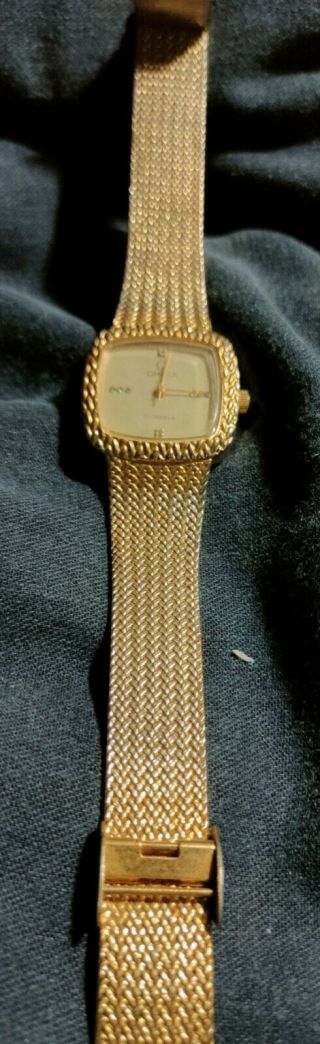 Omega Gold Plated Watch Vintage Old Men 