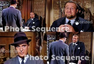 Victor Buono Robert Stack The Untouchables Photo Colorized Sequence 01