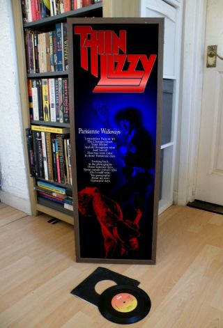 Thin Lizzy Parisienne Walkways Poster Lyric Sheet,  Phil Lynott,  Gary Moore