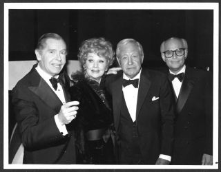 Lucille Ball Norman Lear William S.  Paley Milton Berle 1984 Promo Photo