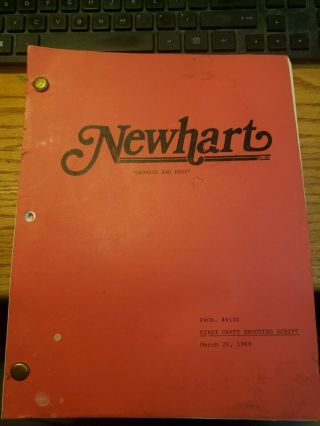 Bob Newhart Show First Draft Shooting Script 1989 " Georgia And Bess "