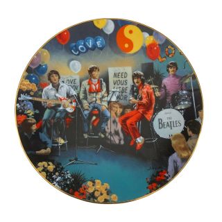 The Beatles All You Need Is Love Delphi Plate W/ Nib