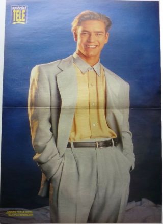 Mark - Paul Gosselaar / Jason Priestley = 2 Pages 1992 French Poster Clipping