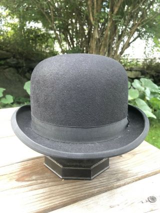 Vintage Dunn & Co Bowler Derby Hat 7 5/8 Xxl 61