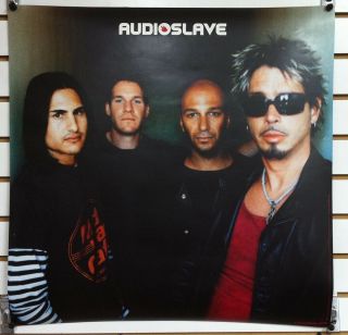 Audioslave 2002 Promo Poster 2 - Sided Chris Cornell Soundgarden Ratm
