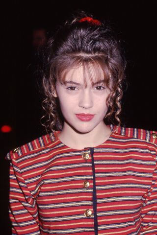 Alyssa Milano Cute At 15 (1988) Candid 35mm Transparency Slide