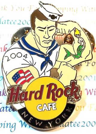 Hard Rock Cafe York Pin Fleet Week Military Navy Sailor 2004 Le 22641
