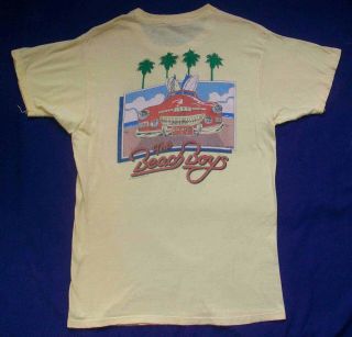 Vintage Beach Boys 1983 Tour T - Shirt Large & 2 Ticket Stubs Denver Co July 24 83
