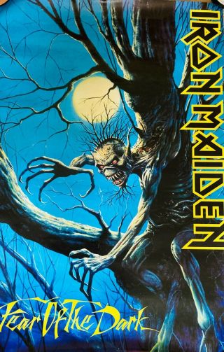 Iron Maiden - Heavy Metal " Fear Of The Dark " (promo Poster 1992)